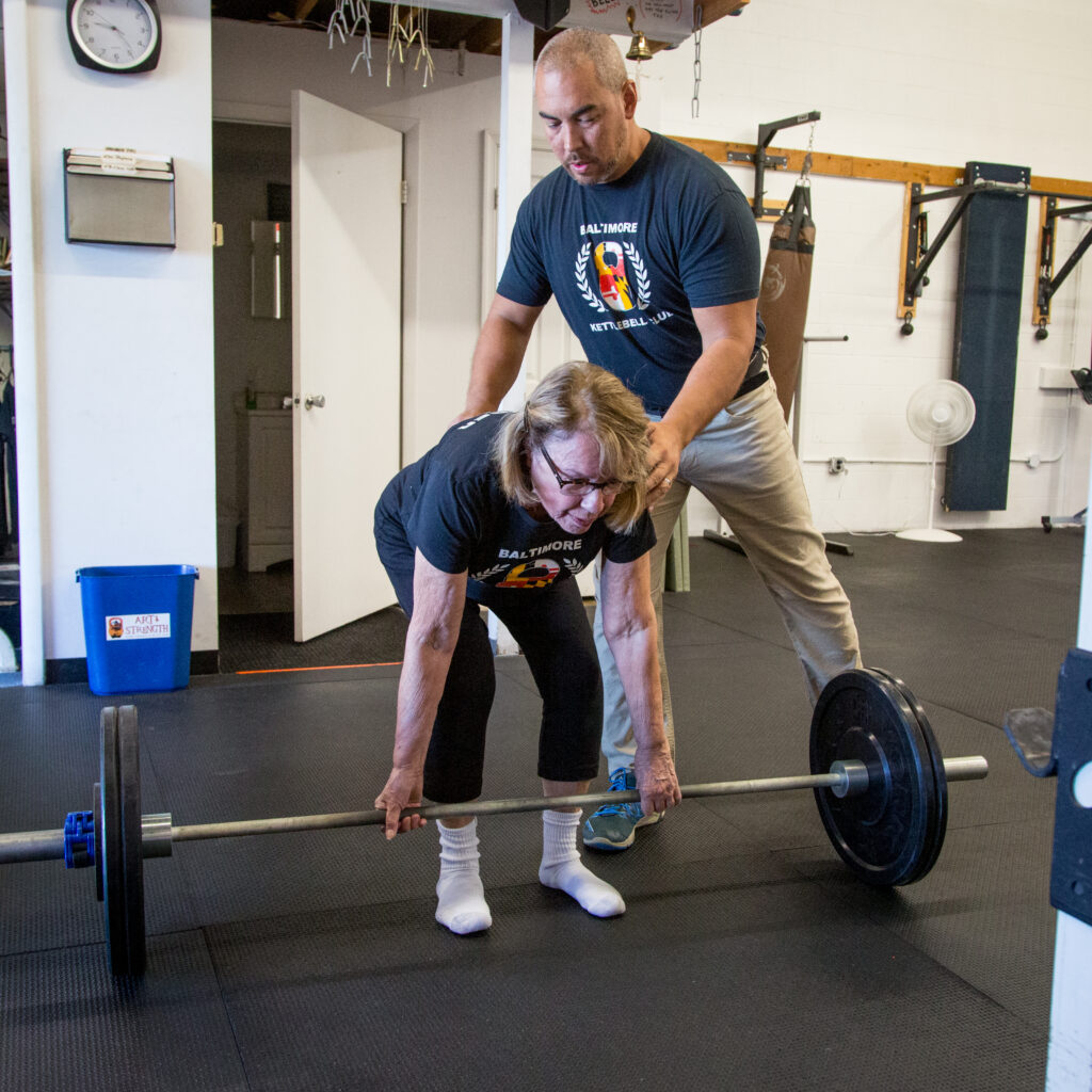 Learn to deadlift at Baltimore Kettlebell Club