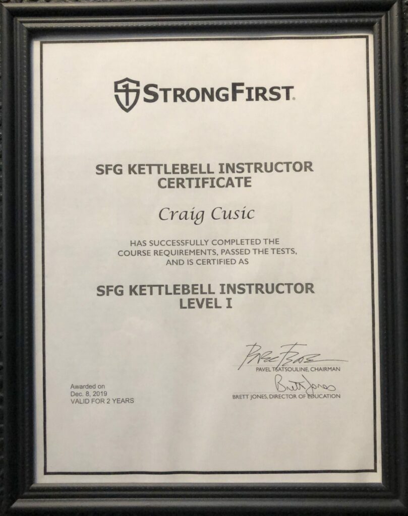 strongfirst sfg certification