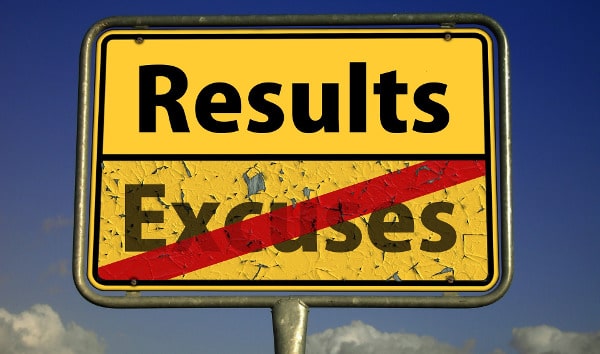 results over excuses, discipline, self control and personal responsibility